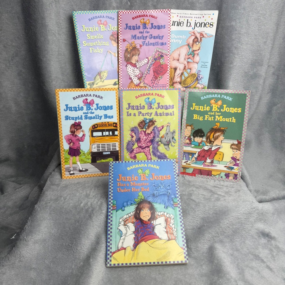 Junie B. Jones Book Lot 7 Paperback Barbara Park Scholastic Kids Chapter Books